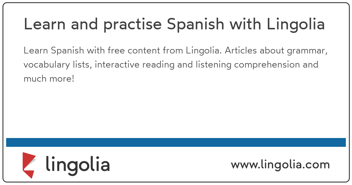 Free Spanish listening practice